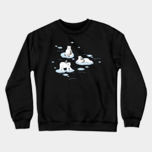 Polar Bear Loves Penguin Crewneck Sweatshirt